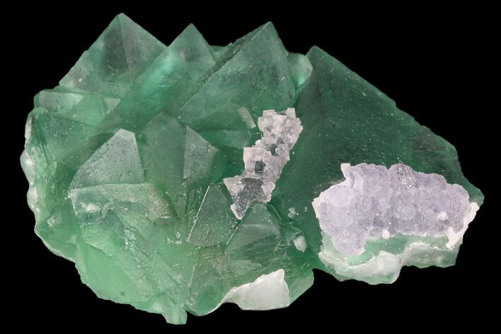 Green & Purple Fluorite Crystal Cluster - China #98072